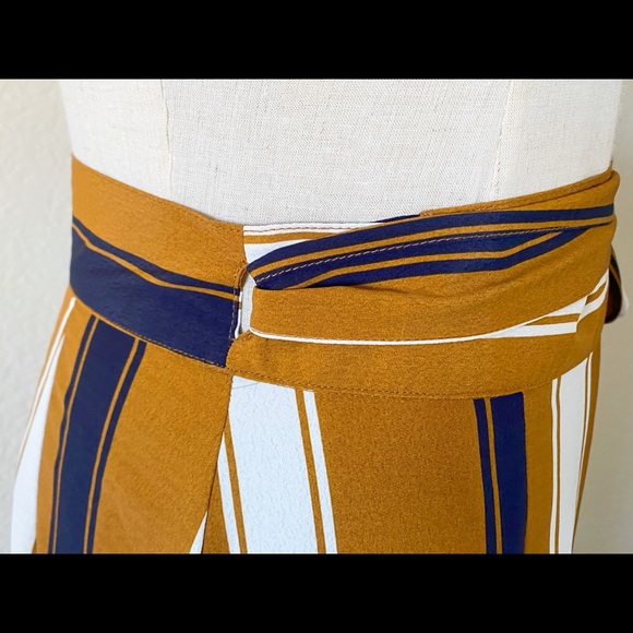 NWT MELODY STRIPED WRAP SKIRT - Picture 13 of 14